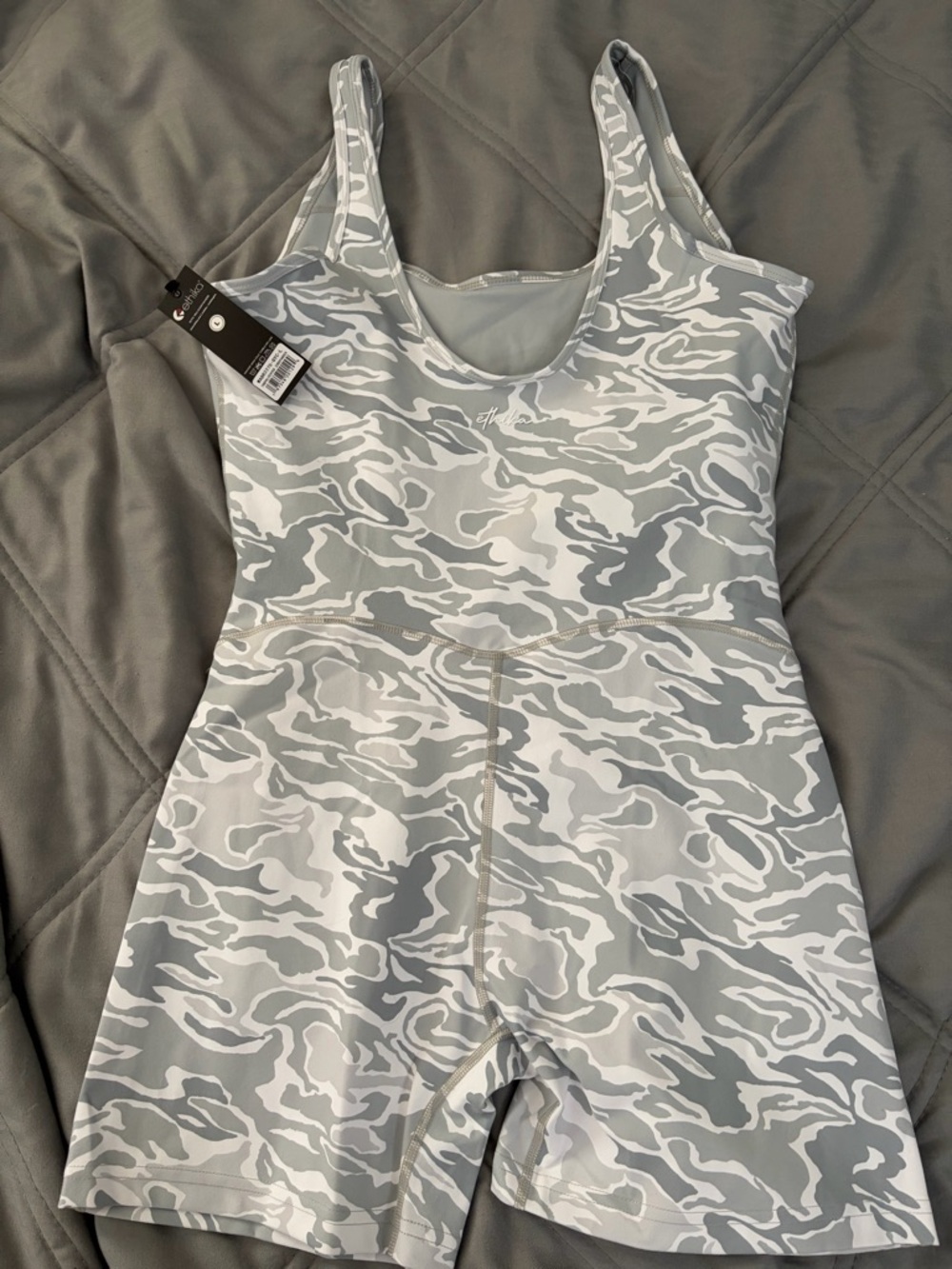 ethika Gray & White Camo Sports Romper